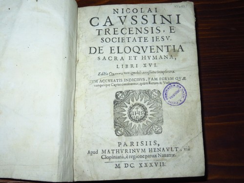 1637 NICOLAS CAUSSIN De eloquentia sacra et humana LATIN-GREEK Oratory-Eloquence - Foto 8 di 24