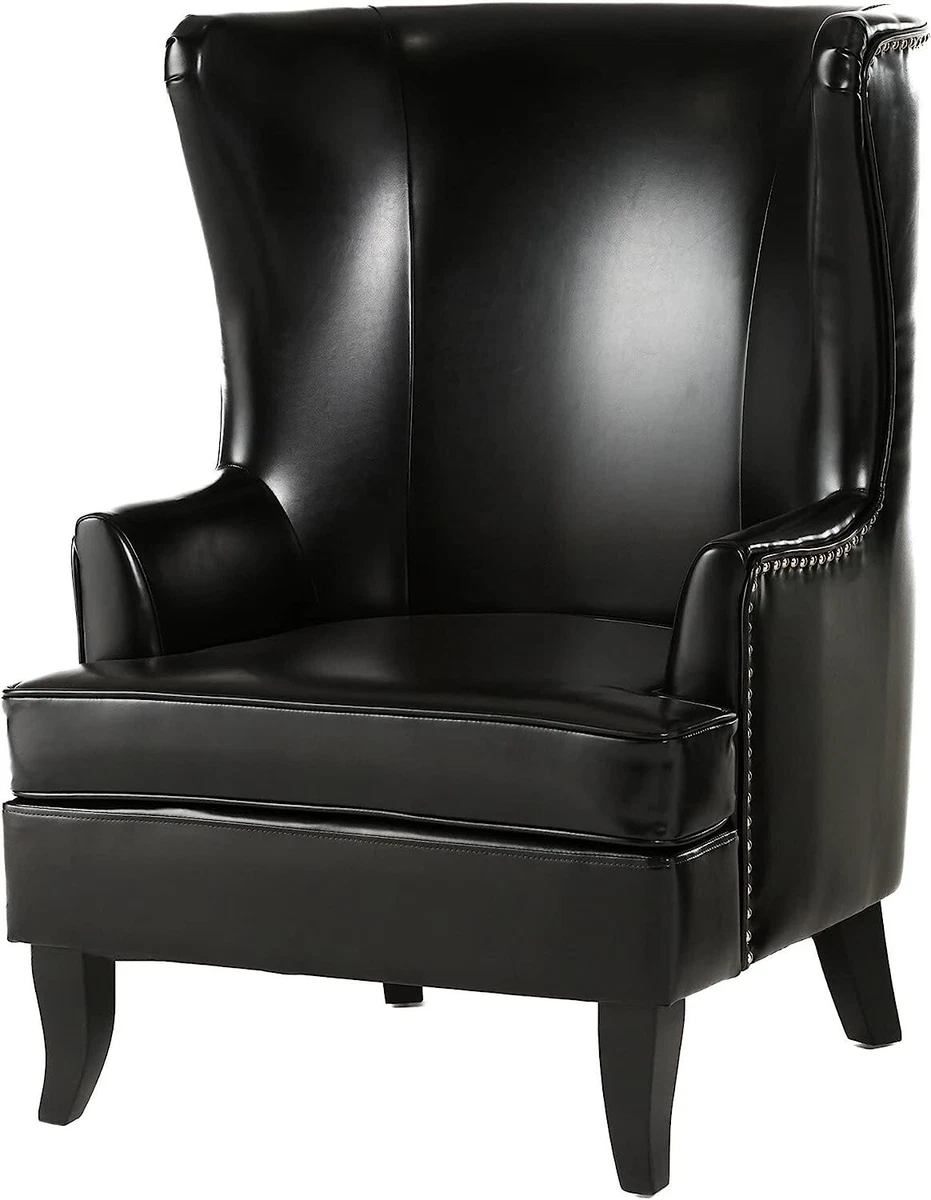 Christopher Knight Home Canterbury High Back Wing Chair Leather