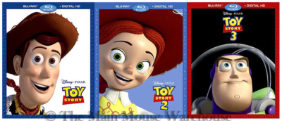 Disney Pixar Toy Story Trilogy Set 1 2 3 Movies Together Blu-ray