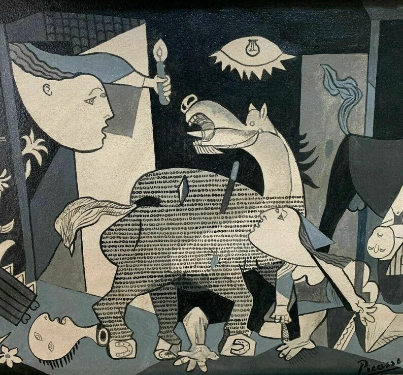 Pablo Picasso oil on Canvas rare painting signed | eBay