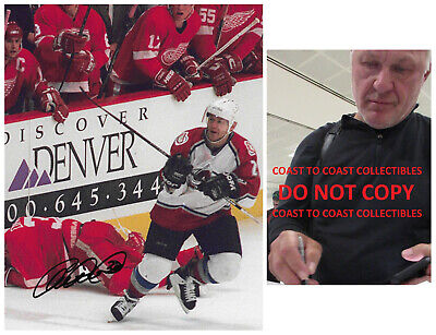 Claude Lemieux signed Colorado Avalanche 8x10 photo COA proof autographed Claude Lemieux signed Colorado Avalanche 8x10 photo COA proof autographed
