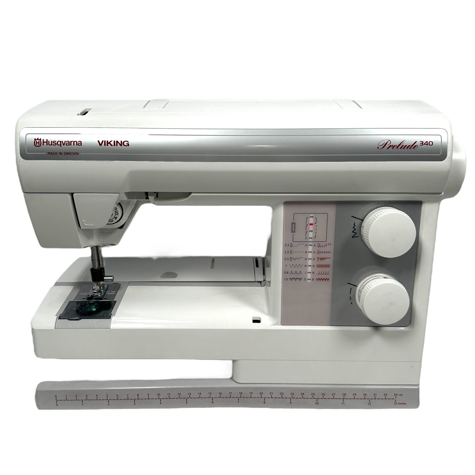 Husqvarna Viking Prelude 340 Sewing Machine White Gray Foot Control Pedal S2 eBay