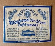 M&ouml;nchswalder-Born-H&uuml;nlich Wilthen um 1920 - Reklameschild