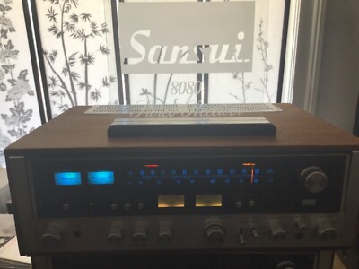 Sansui 8080...Fully restored LED upgrade..see pics..plus a restored wood case.