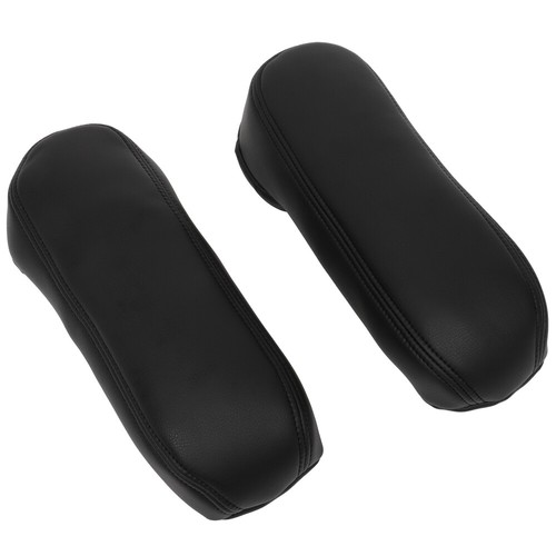 Pair For Ford F250 F350 Excursion Lariat 99-07 Black Seat Armrest Leather - Foto 11 di 13