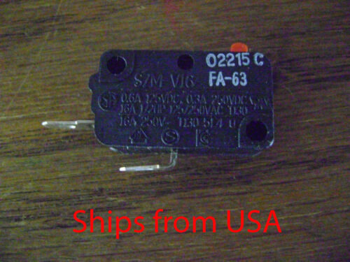 OEM Microwave Oven Refrigerator SZM-V16-FA63 Door Micro Switch Normally Open DR6 - Afbeelding 1 van 1