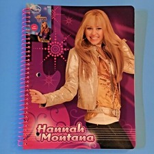 pink spiral HANNAH MONTANA MILEY CYRUS notebook - DISNEY STORE merchandise - NEW