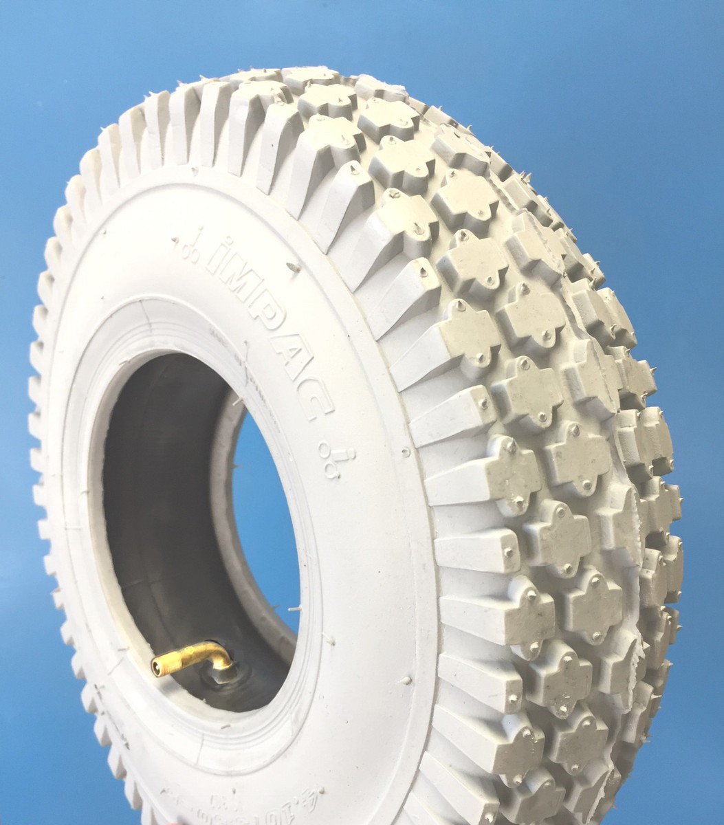 Reifen 4 50 10 2x Rollstuhlreifen 4.10/3.50-5 Mit Schläuchen – Für Elektromobil, Scooter, E-Rolli Quad Reifen 10 Zoll