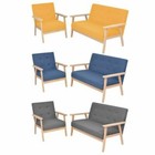 Salons de jardin vidaXL en bois