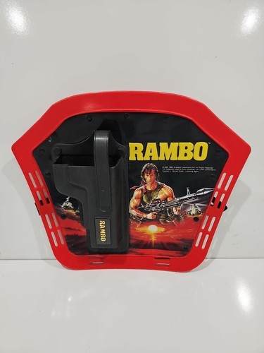 Rambo Toys For Bikes 3-D Bike Shield Holster 1986 Vintage Sylvester Stallone