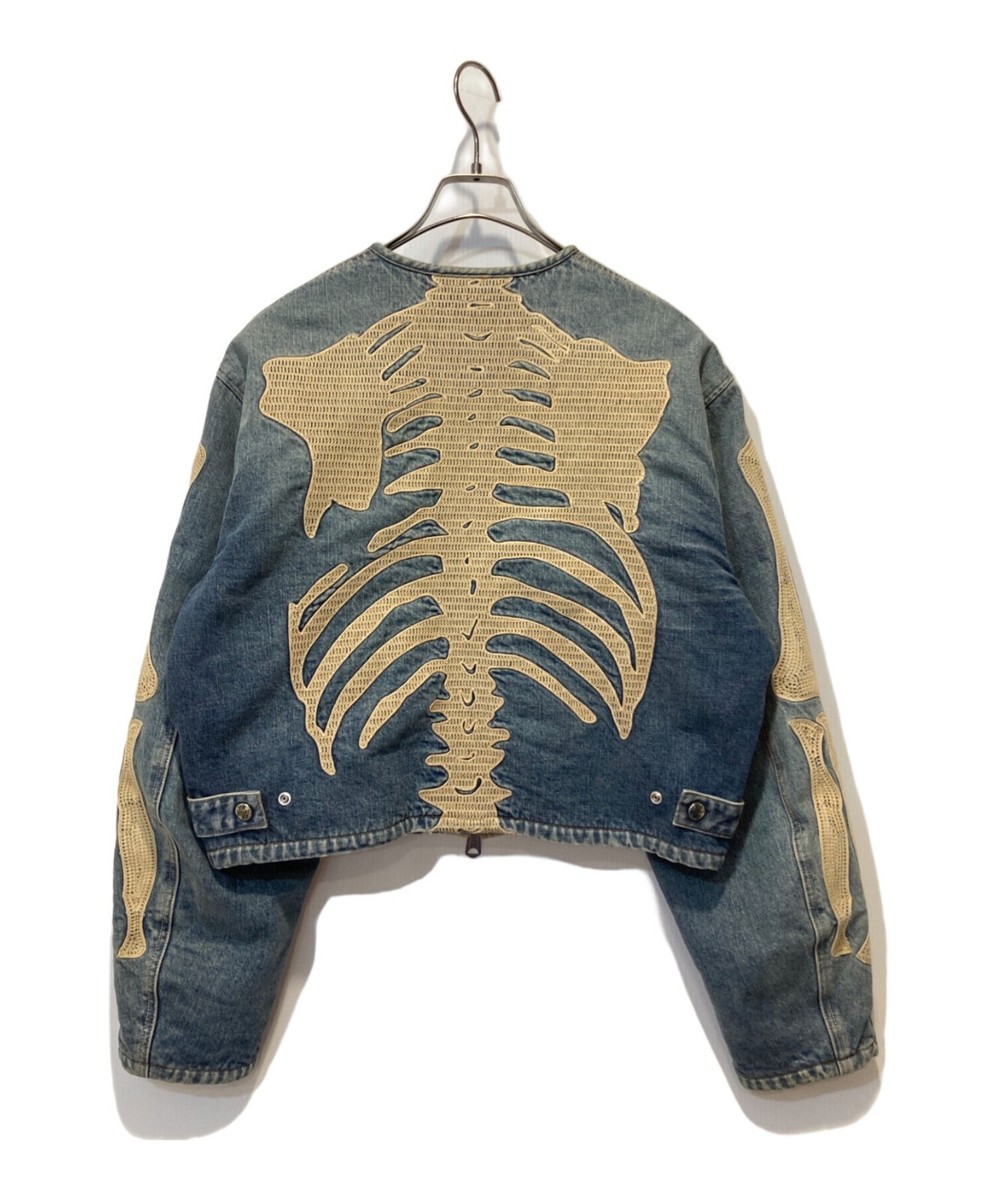 ジャケット・アウター Kapital 14oz DENIM MOTORCROSS JACKET Kapital 14oz Denim Motocross BONE Pro Jacket - Indigo