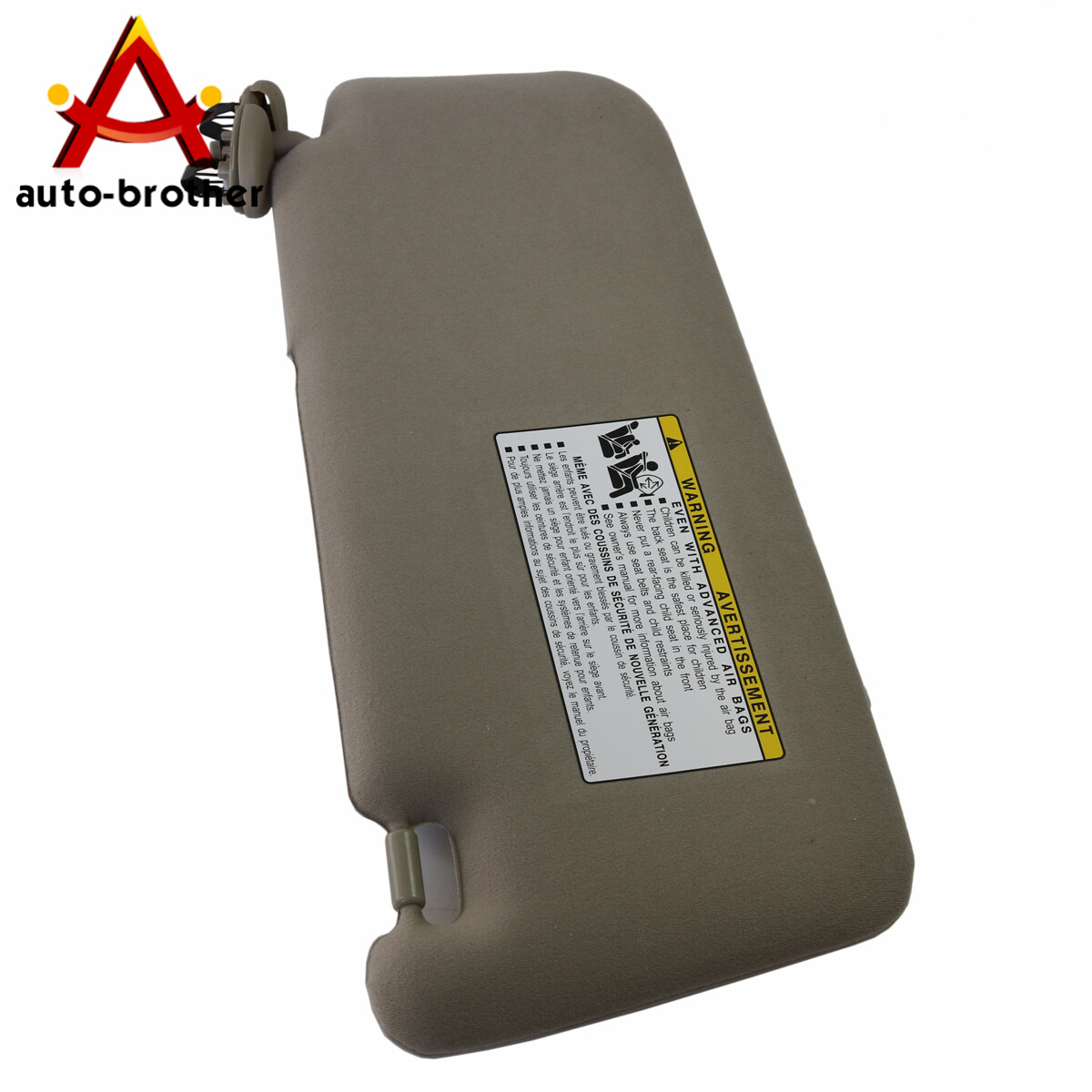 For 07-11 Toyota Camry W/O Sunroof Beige Sun Visor Left & Right Side - Foto 2