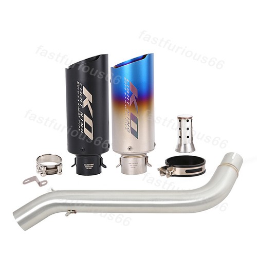 For Voge DS525X 2023-2024 Motorcycle Exhaust Muffler Middle Pipe Steel 51MM Tips - Picture 9 of 12