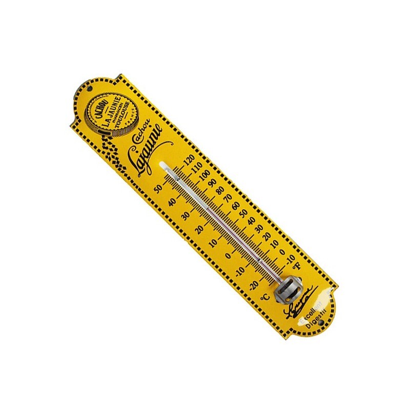 Thermomètre émaillé Cachou Lajaunie déco cuisine 30cm