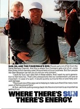 Sun Energy Santa Barbara Channel Giving Back Original Vintage Print Ad