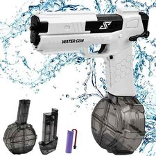 Nueva pistola de agua completamente automática juguete esencial para verano batalla de agua reloj eléctrico