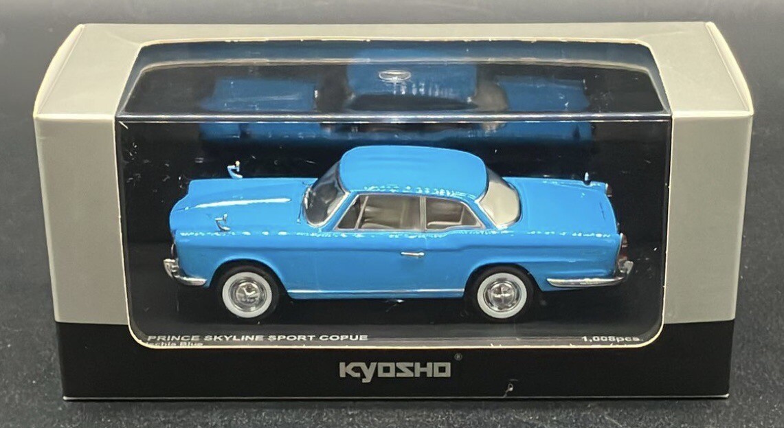 KYOSHO PRINCE SKYLINE SPORT ミニカー Kyosho 1⁄43 Nissan Prince Skyline Sport Coupe Blue #03231BL