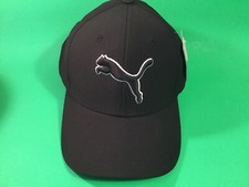 New PUMA Men s Hat Size L/XL Black w/Silver