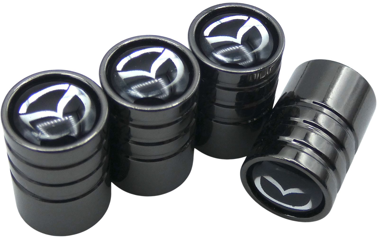4x Mazda Tire Valve Stem Caps For Car, Truck Universal Fitting
