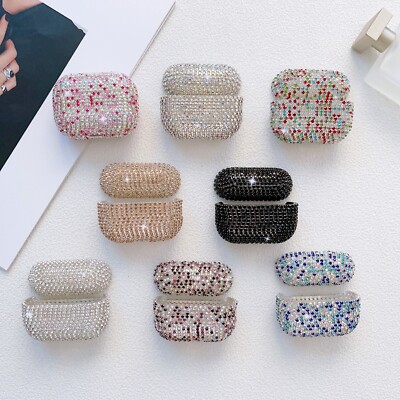 For Apple AirPods Pro 2nd Gen/AirPods 3/2/1 Shockproof Bling Diamond Case Cover
