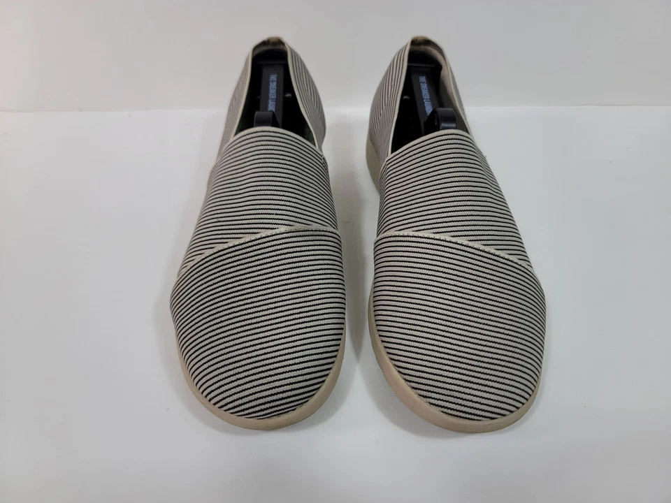 YUU Bisel Azul Gris Rayas Elástico Sin Cordones Para Mujer Talla 8.5 Foto 3 de 4
