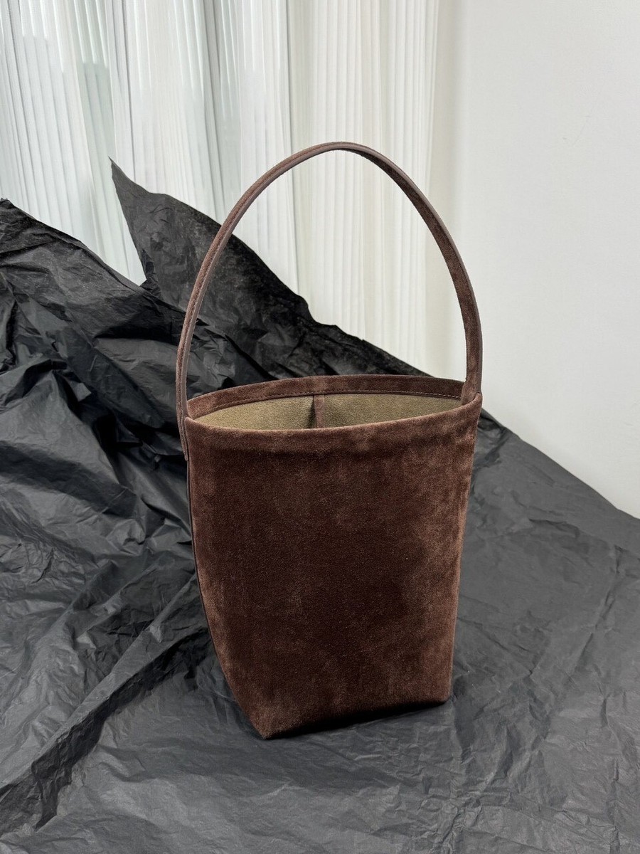 バッグ The Row Soft Margaux 17 The Row Soft Margaux 17 Bag Black Saddle Silver Hardware