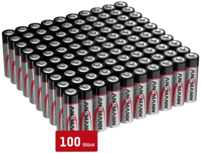 100 ANSMANN Alkaline Batterie, Mignon AA, 100er Pack