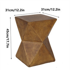 Antique Twist Table Cube Side Table Lamp Table Stool Occasional Coffee Table Art