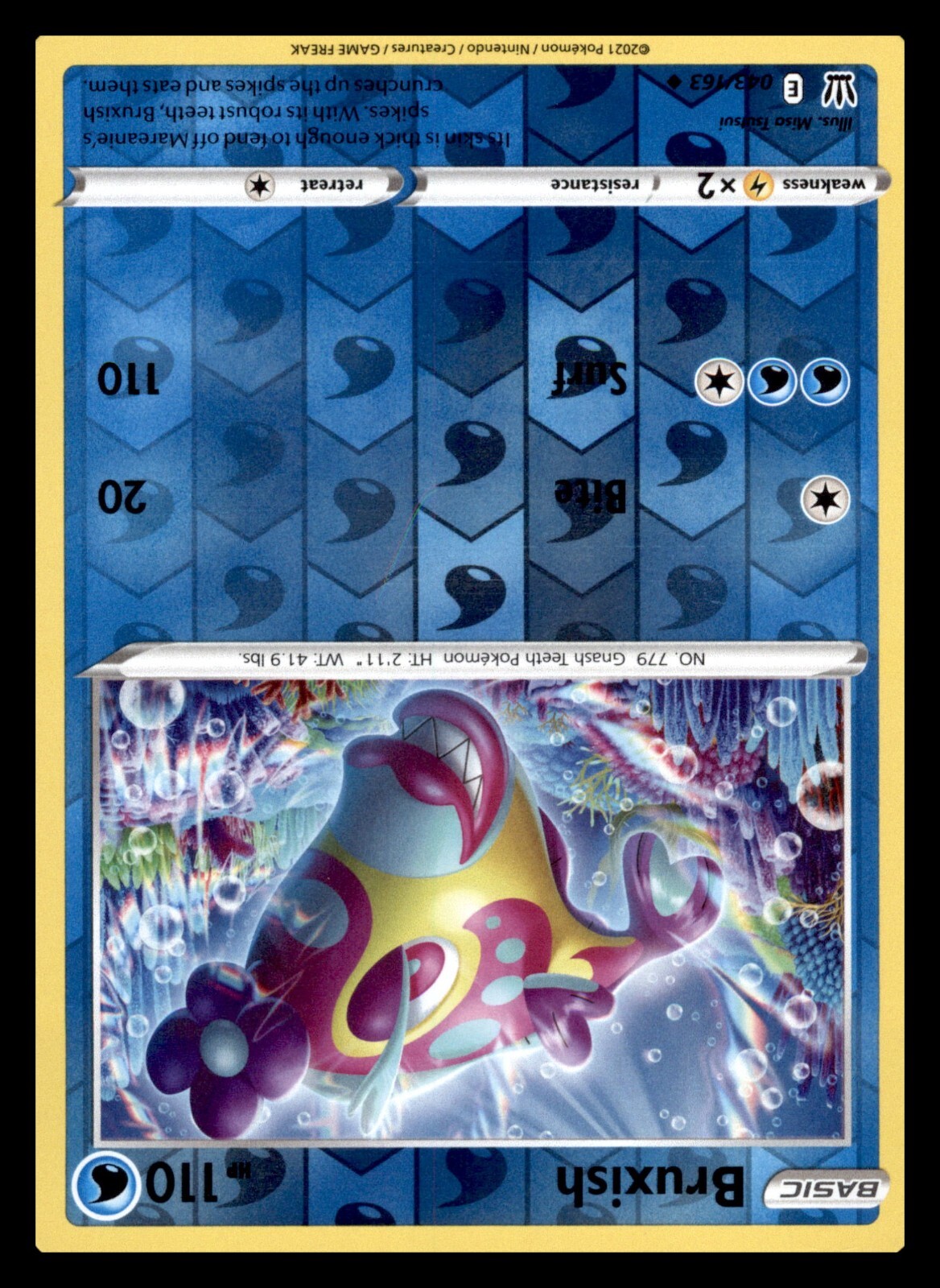 Bruxish [Reverse Holo] #43 Pokemon Battle Styles 115