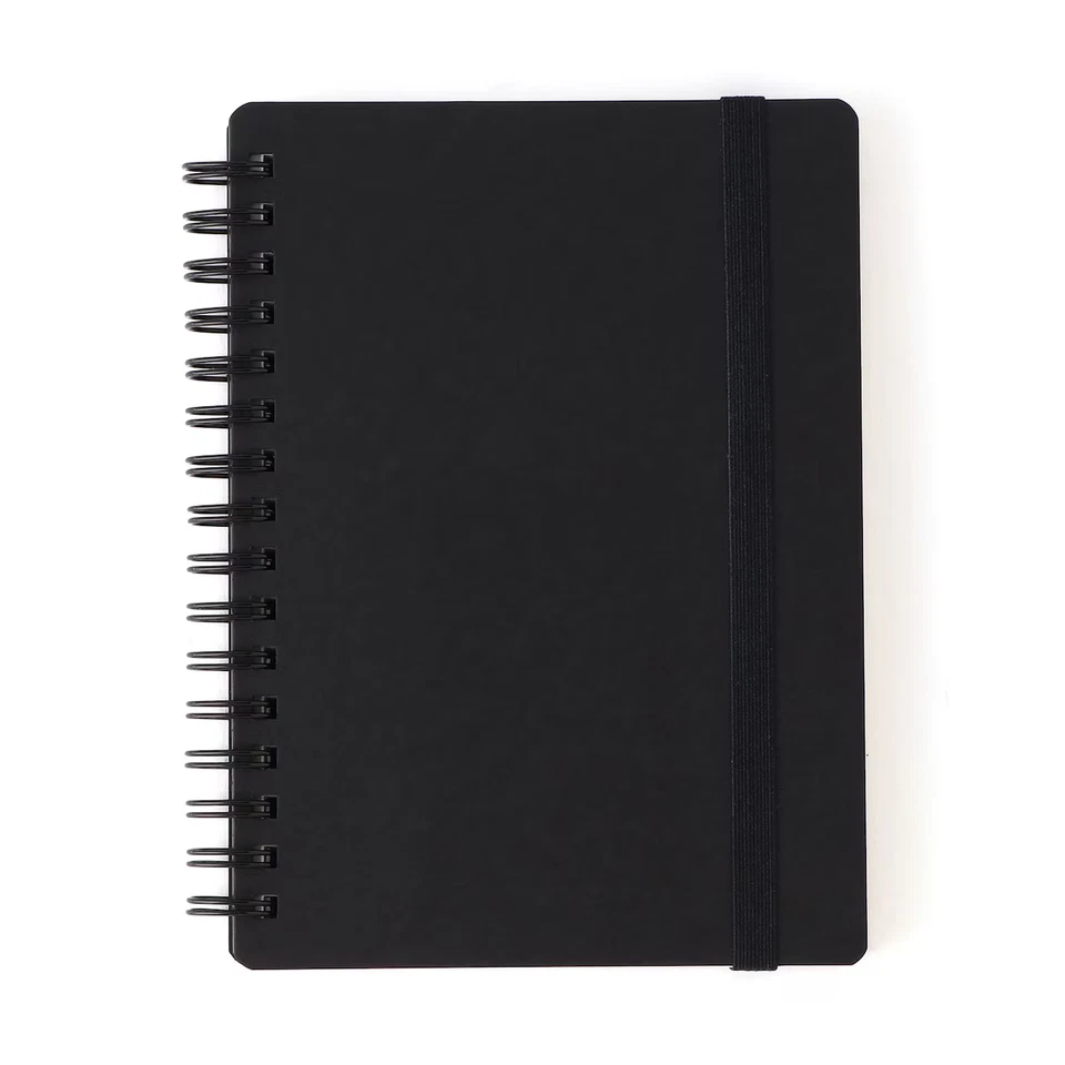 MUJI High-quality Paper Notebook A6 Double-ring With Elastic Fastener 80 Sheets - Image 4 of 4