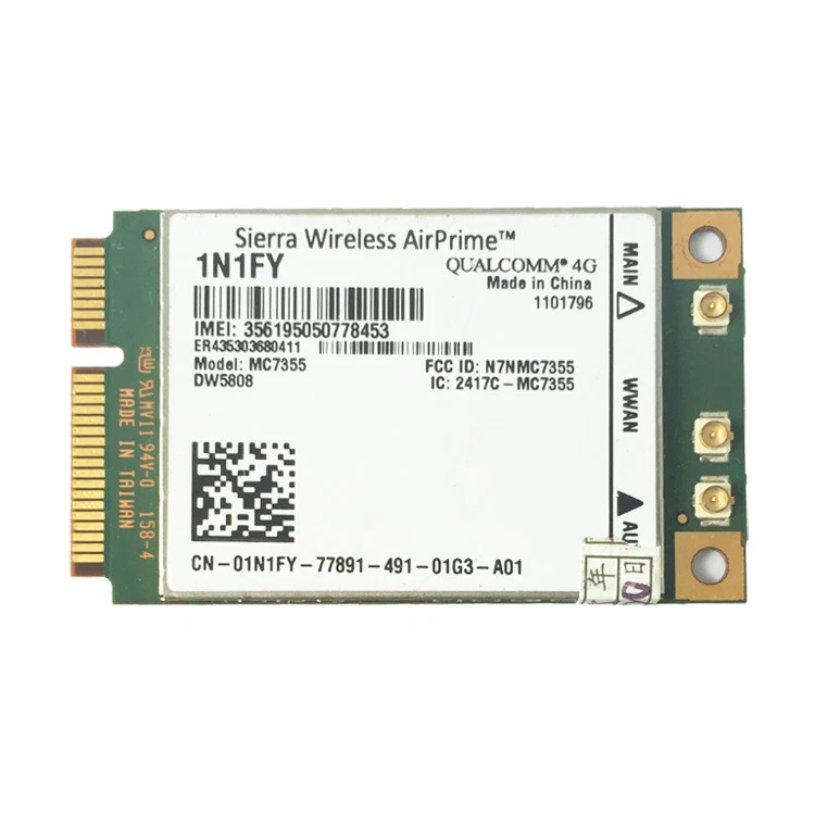 Sierra Wireless Airprime MC7355 100M Dell 1N1FY DW5808 4G Mobile Broadband Card - Image 2 of 4