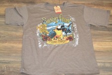 Image of Smoking Parrot Cigar Lounge Fun In Sun Tee Cotton Links Vintage Outdoor Apparel