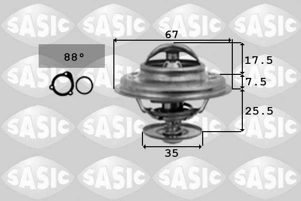 Thermostat d'eau haute durabilité pour Volvo V70 I 2.5 TDI