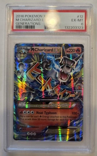 2016 POKEMON XY GENERATIONS #12 M CHARIZARD EX PSA 6