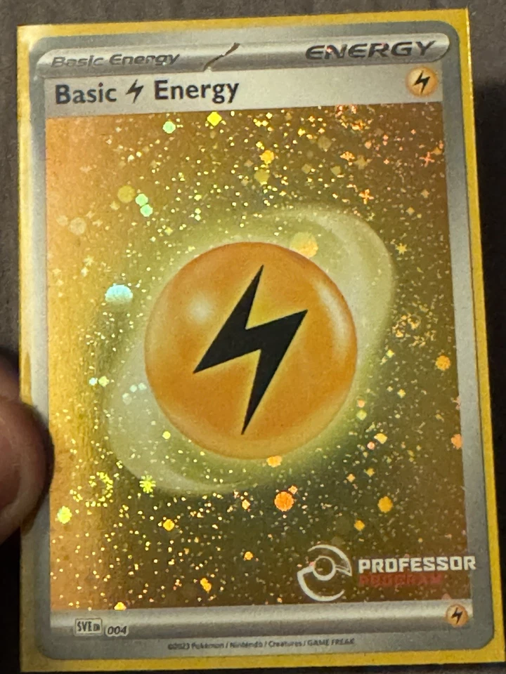 Lightning Energy Professor Program SVE004 - Pokemon TCG 2023 Promo - Image 2 of 2