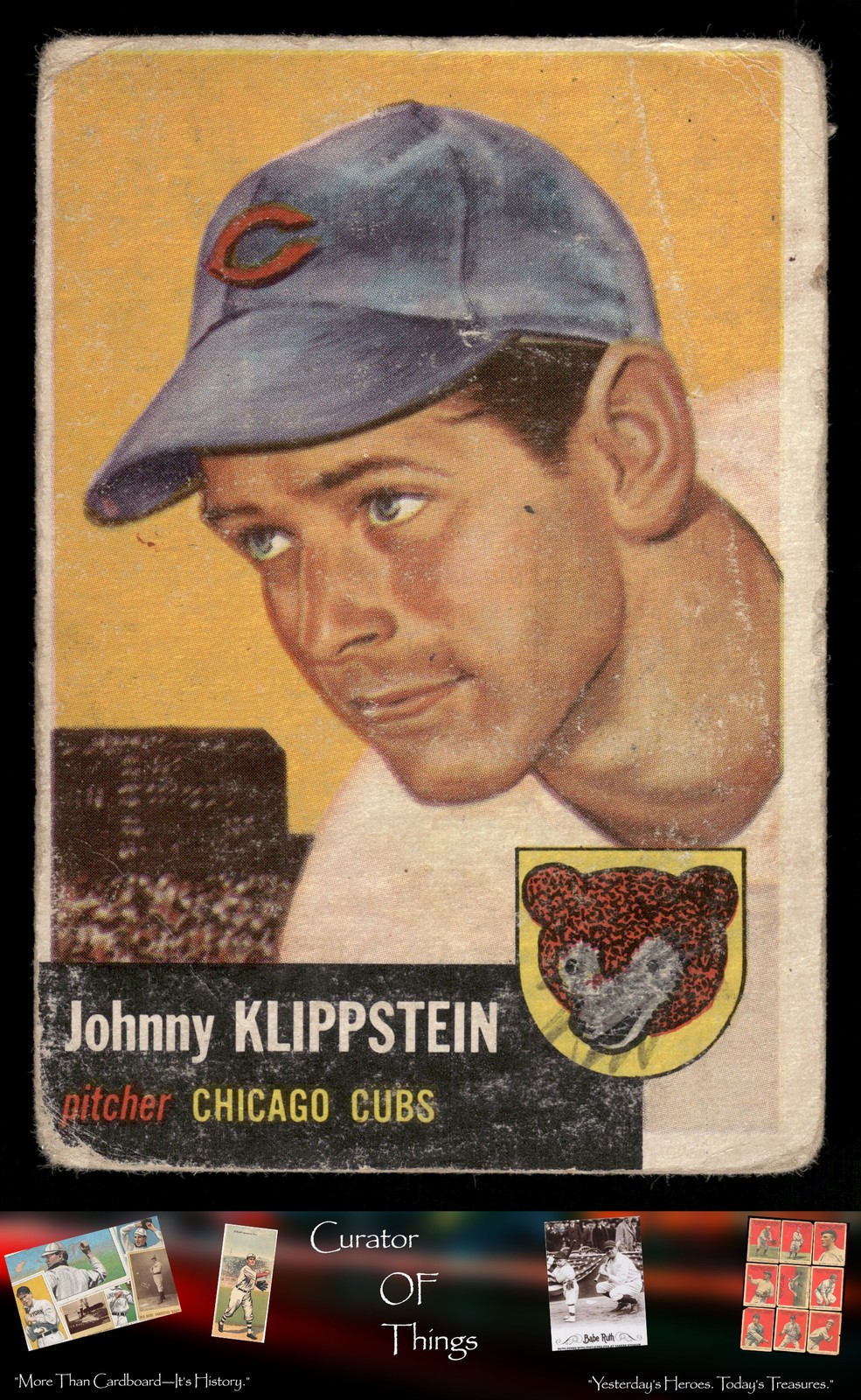 Johnny Klippstein #46 Baseball Cards 1953 Topps trading card — raw and PSA graded price guide
