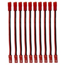 10Pcs RC Model JST 2-Pin Male to Female Connector Plug Extension Wire Cable H...