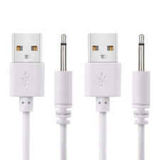 2 Pack 2.7Ft Replacement DC Charging Cable, USB to DC 2.5Mm Fast Charger Cord Ad