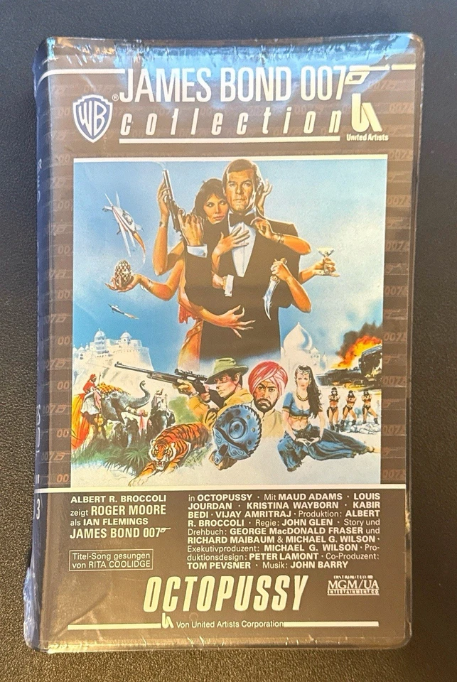 James Bond 007 - Octopussy MGM FSK12 Warner RAR Sammler 125Min. 1983/87 VHS - Bild 4 von 4