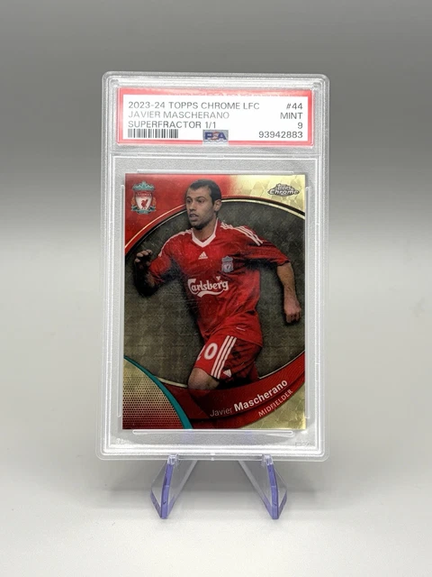 2023/24 Topps Chrome Liverpool FC Javier Mascherano Superfractor 1/1