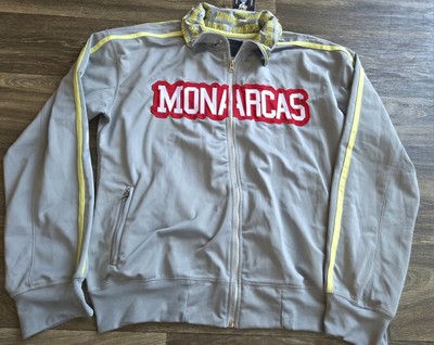 Atletica Monarcas Morelia Full-Zip Futbol Track Jacket Gray/Lime/Red Mens Sz XL