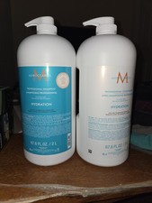 New Jumbo 2 Liter Moroccanoil Salon Size Hydration Shampoo and Conditioner Duo