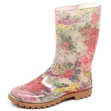 E8670 stivale pioggia bimba girl MONNALISA gomma rubber rain boot shoe baby