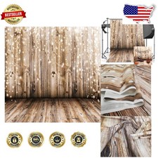 Durable 10x10ft Rustic Wood Vinyl Photography Backdrop, Lightweight, Studio Prop