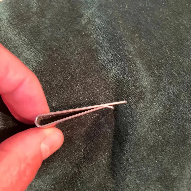 18K Oro Rosa Sobre Plata Pinzas Cromo Efectivo Tarjeta De Crédito Bolsillo - Imagen 4 de 4