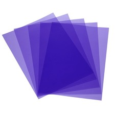 5 Pcs Color Correction Gel Light Filter 16.5 x 11.7", Purple