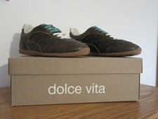 New in Box Dolce Vita Women's Laini Sneaker Brown Distressed Leather FREE SHIP
