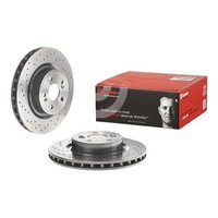 2X Brembo Bremsscheiben 312Mm Gelocht/Innenbel. Vorne Passend FÜR Renault Megane