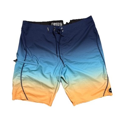 ONeill Hyperfreak Mens Board Shorts ombre Blue Orange Swim Trunks Mens 34