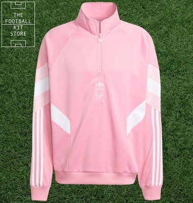 Inter Miami Sweatshirt Herren - Offizielles Adidas Originals Half Zip Oberteil - Alle Größen